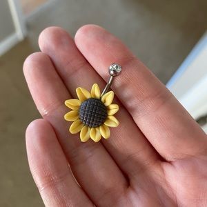 Sunflower Belly Ring